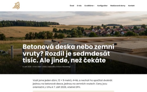 Článek z dat konfigurátoru